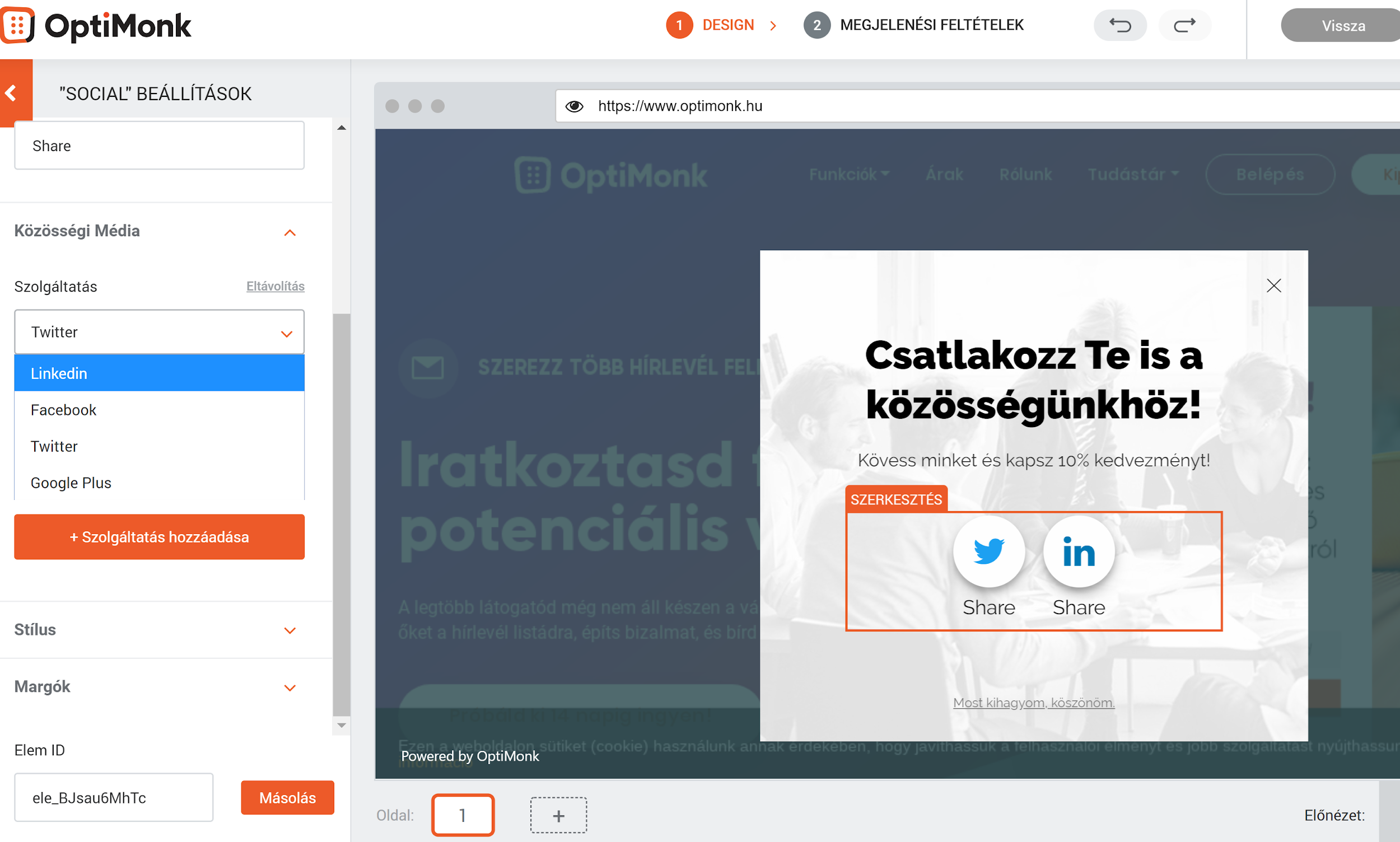 OptiMonk új funkciók
