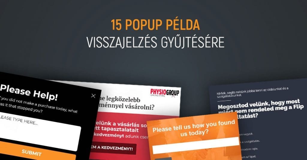 15 popup példa visszajelzés gyűjtésére