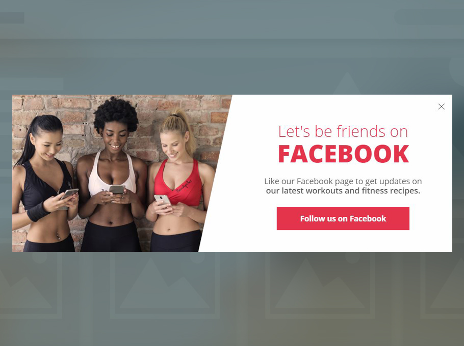 Közösségi terjedés segítése social engagement optimonk fitness blog facebook follow - Közösségi terjedés segítése