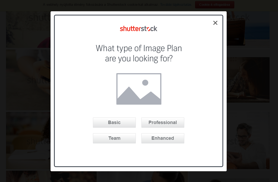 Shutterstock popup