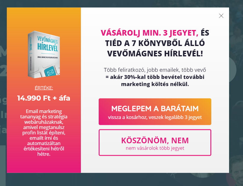 Kosárérték növelése upselling technikákkal