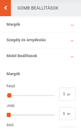 Mobil beállítások