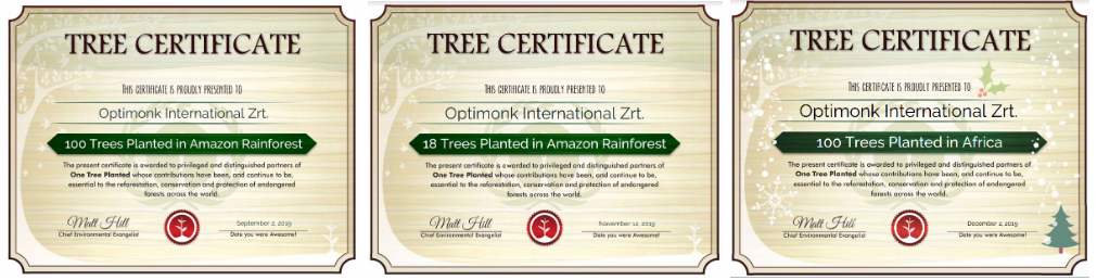 Tree certificates