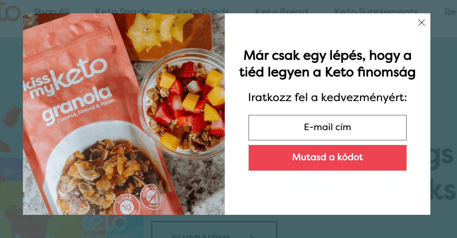 email feliratkozó popup