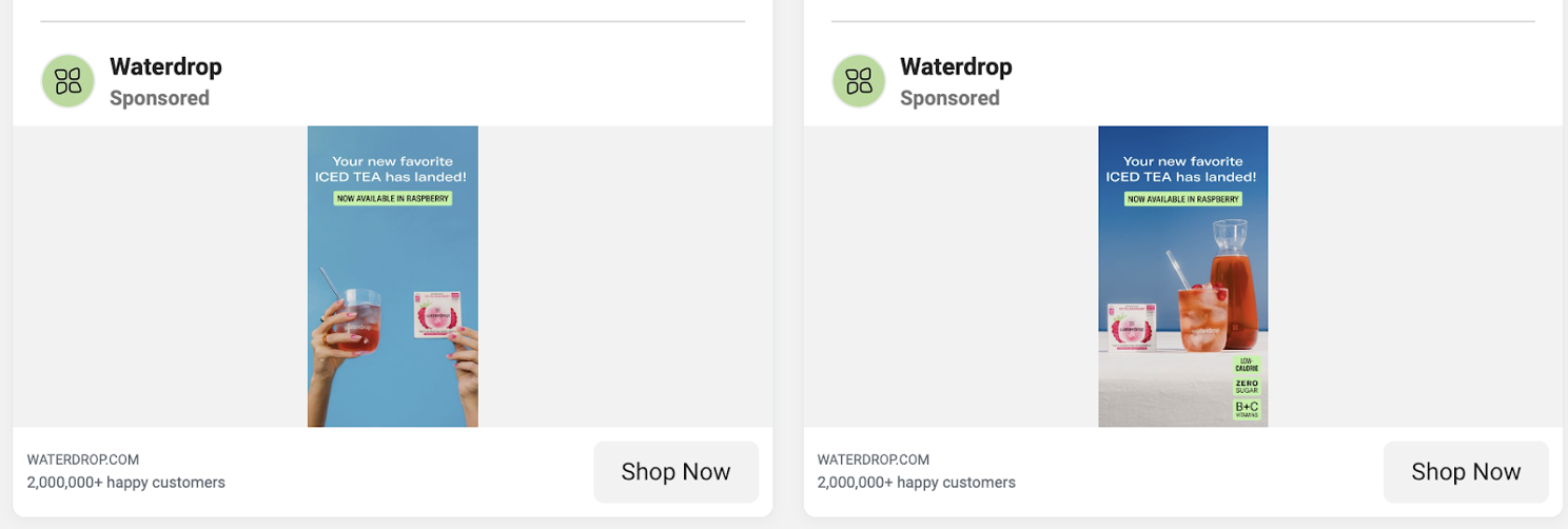 Waterdrop ads