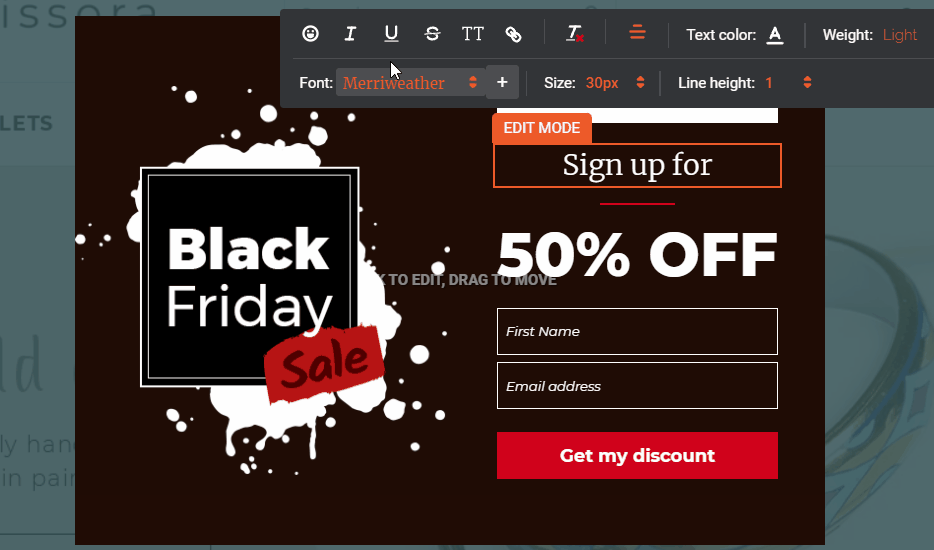Megújult editor, Black Friday popup sablonok, emojik ➕ fejlesztések, újdonságok use emojis in editor short 2 - Megújult editor, Black Friday popup sablonok, emojik ➕ fejlesztések, újdonságok